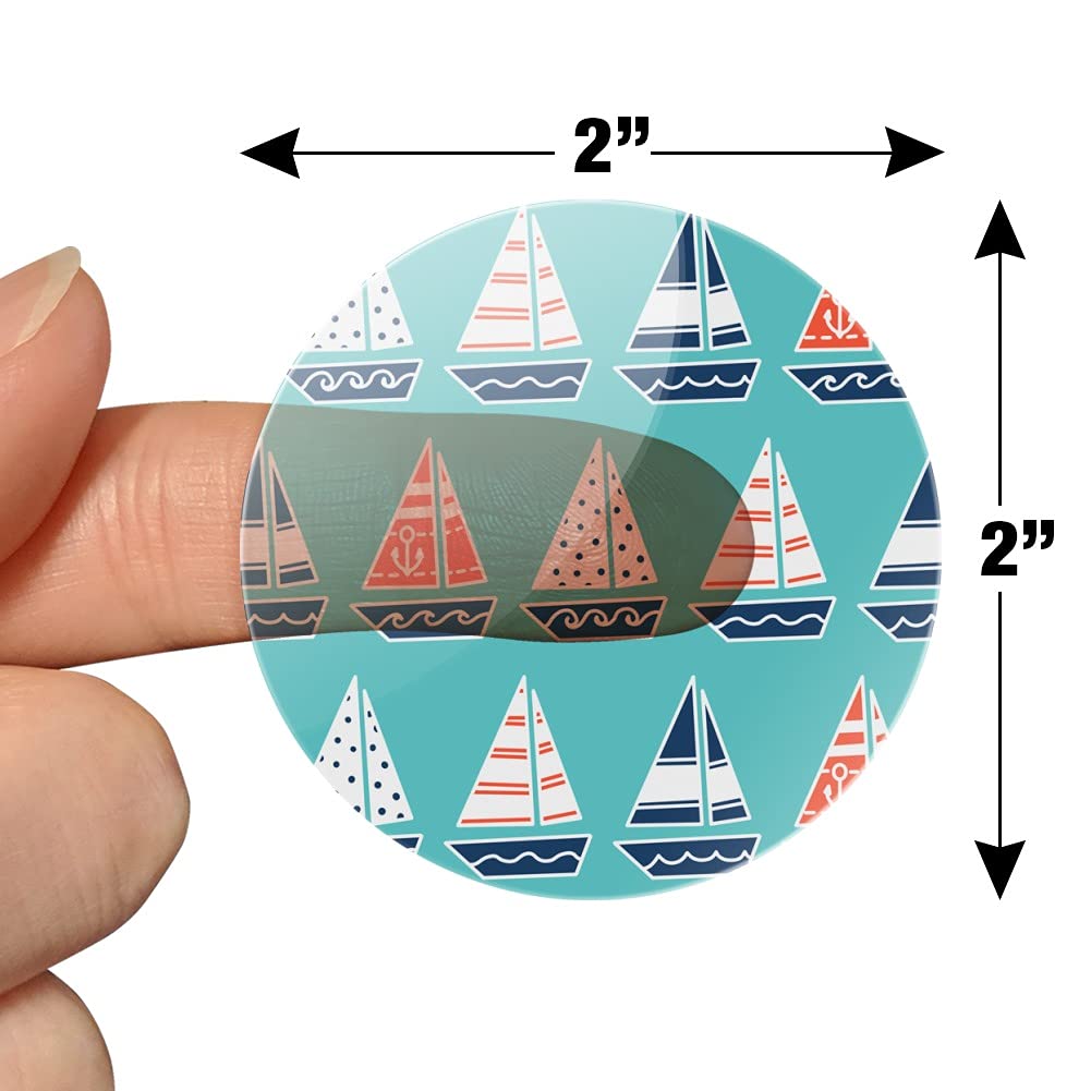 Sailboat Pattern Planner Stickers - DIY Scrapbooking, Bullet Journal, Calendar Decoration - Perfect for Crafting, Stationery, and Planner Enthusiasts