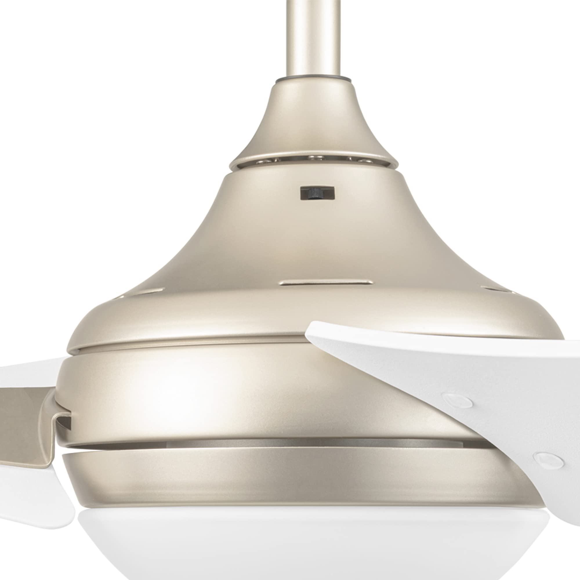 Honeywell Neyo 52 Inch Modern Ceiling Fan with LED Light and Remote Control - High Performance Reversible Motor, 3 Blades, Champagne Finish - Perfect for Living Room, Bedroom, and Office