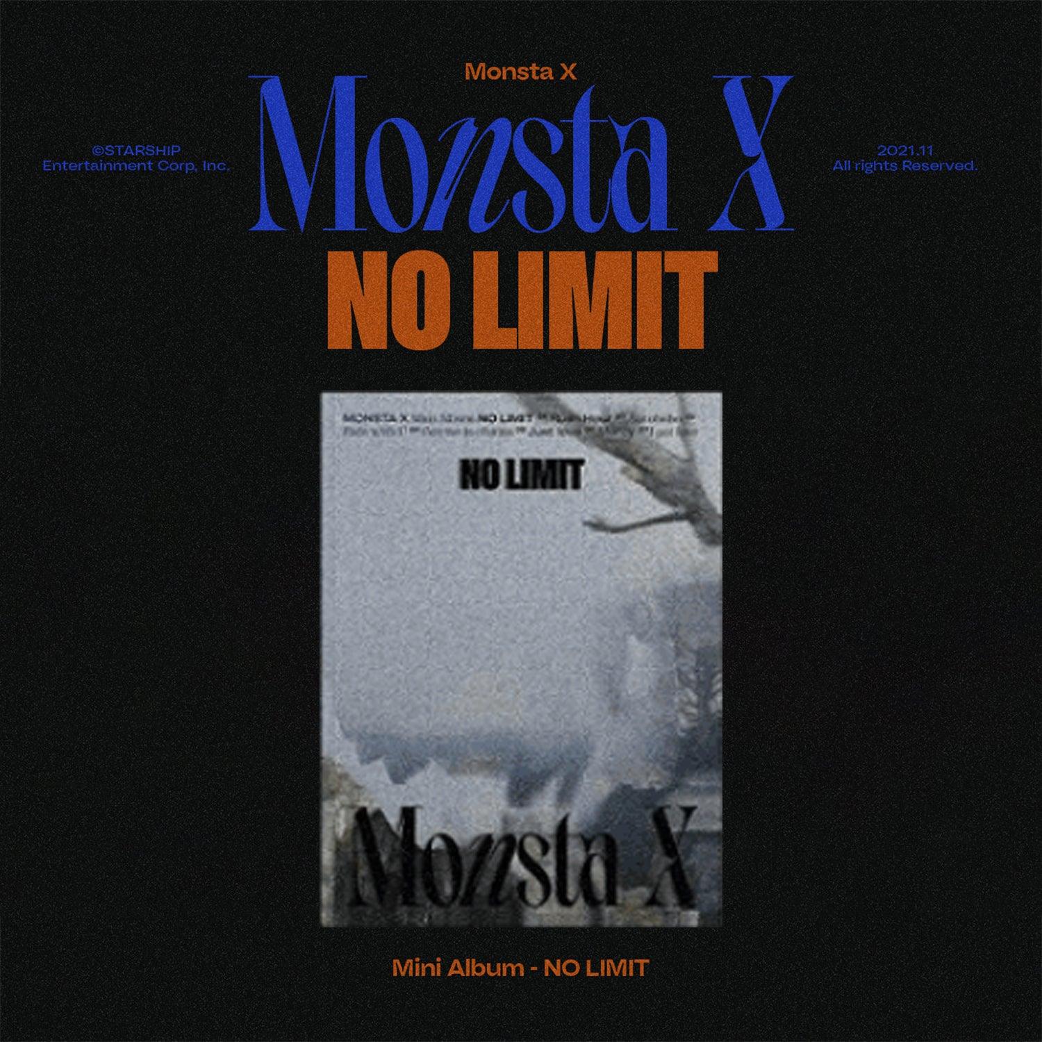 MONSTA X 10TH MINI ALBUM 'NO LIMIT' - K-POP CD with Photobook & Poster | Perfect for K-POP Fans, Collectors and Gift Giving