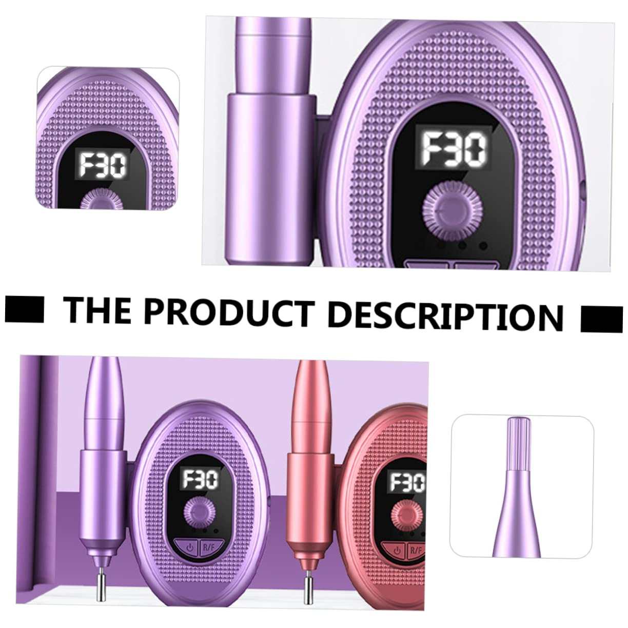 Minkissy Cordless Electric Nail Drill - Professional Nail Filer & Pedicure Machine for Acrylic Nails, Manicure & Nail Prep | Portable Nail Drill Pen for Home & Salon Use
