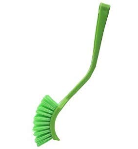 **Eco-Friendly Small Red Pet Bathing Basin & Toilet Seat Brush (Green) - Perfect for Dog & Cat Grooming, Bathroom Cleaning & Household Use**