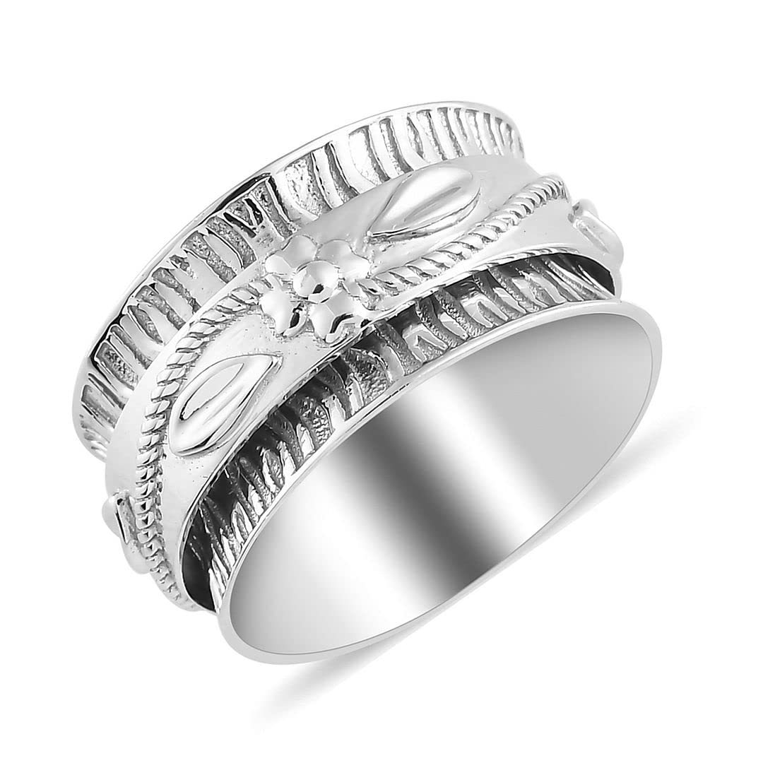 925 Sterling Silver Mom Spinner Ring for Women - Elegant Jewelry Gift for Birthday, Mother's Day & Special Occasions | Perfect for Daily Wear, Gifting & Stress Relief