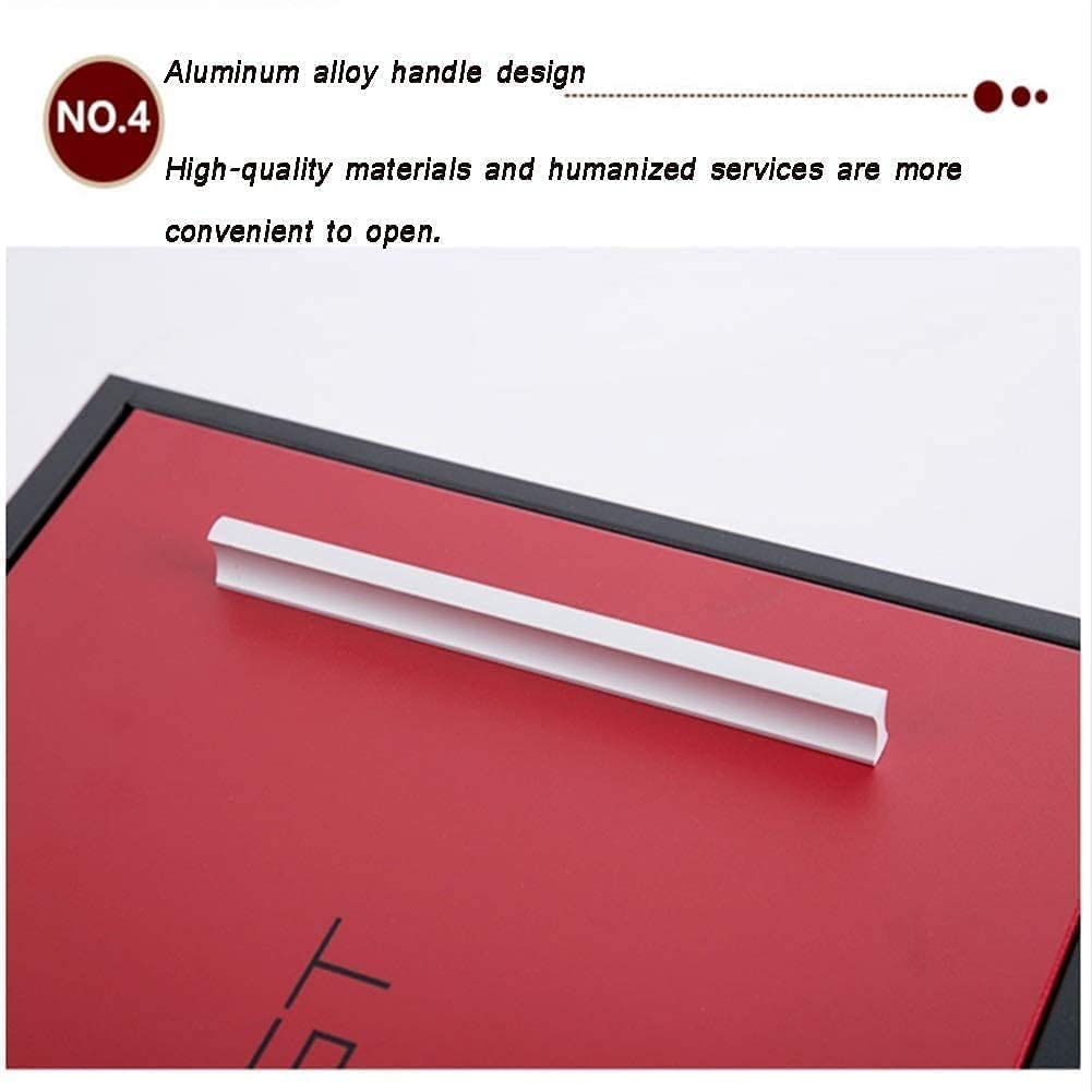 Lockable Anthracite Outdoor Letterbox Post Box with Cover - Slimline Design for Secure Mail & Parcel Delivery - Perfect for Homes, Apartments, and Offices