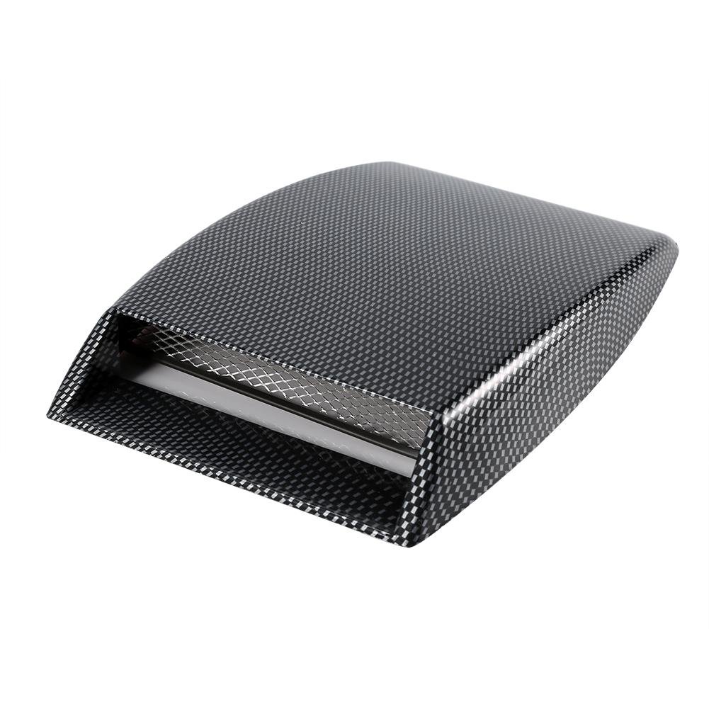 Carbon Fiber Car Hood Vent Cover - Self-Adhesive Universal Hood Scoop Trim for Exterior Decoration & Heat Dissipation | Perfect for Muscle Cars, Sports Cars & Custom Vehicle Styling