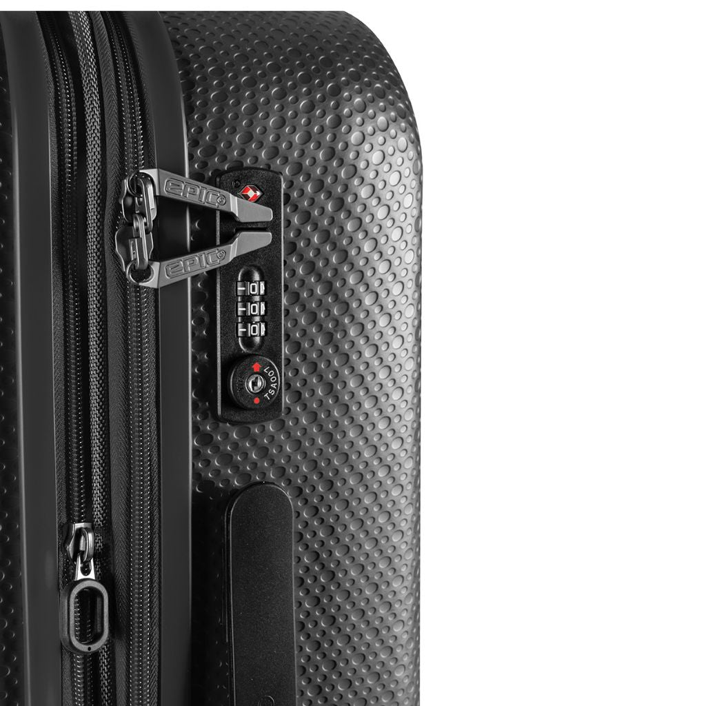 Epic GTO 5.0 29-Inch Large Expandable Suitcase with Wheels - Frozen Black | Perfect for Travel, Business Trips & Vacation Luggage