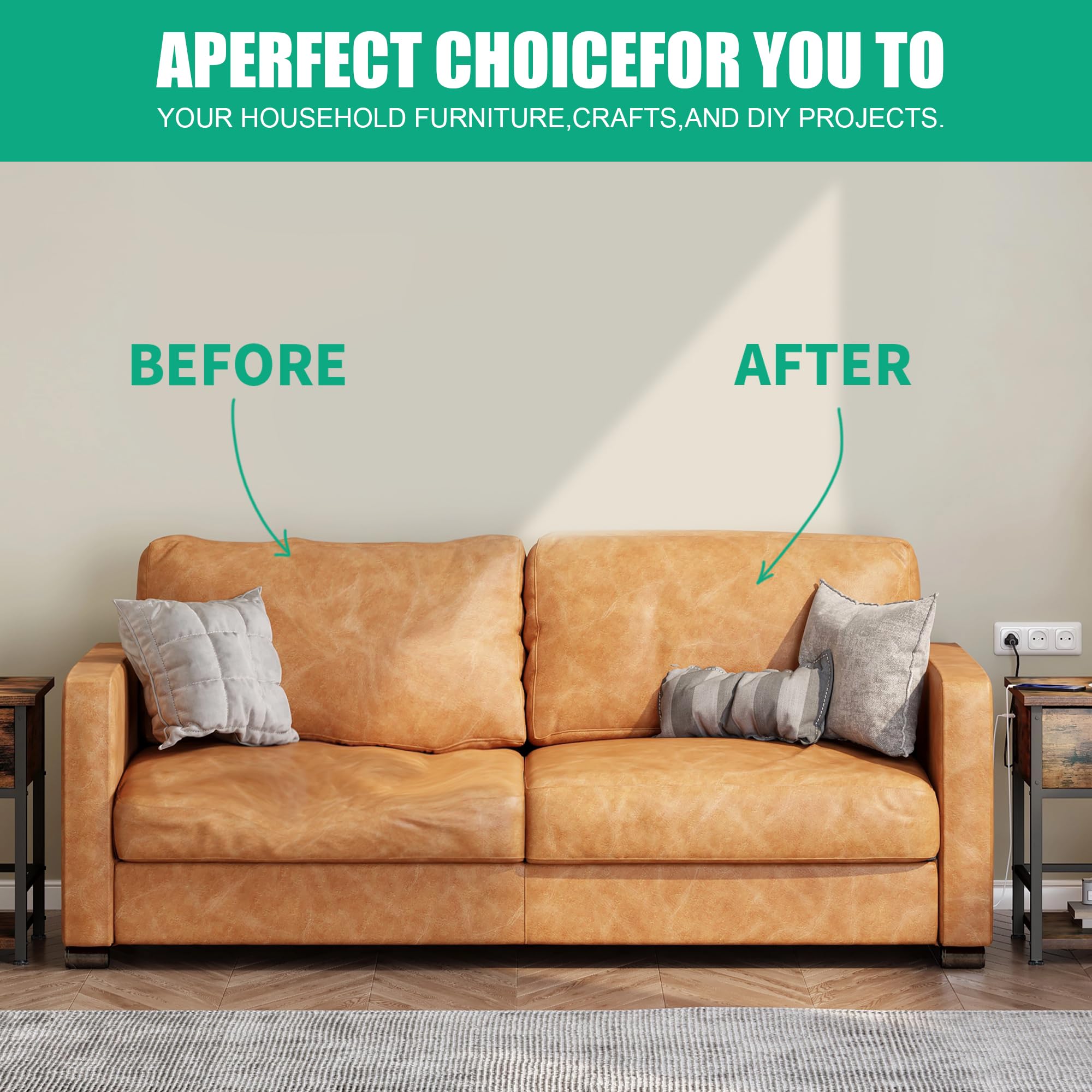 HOMBYS Replacement Sofa Cushion with Inner Spring - High Density Foam & Dacron Upholstery Batting - 24