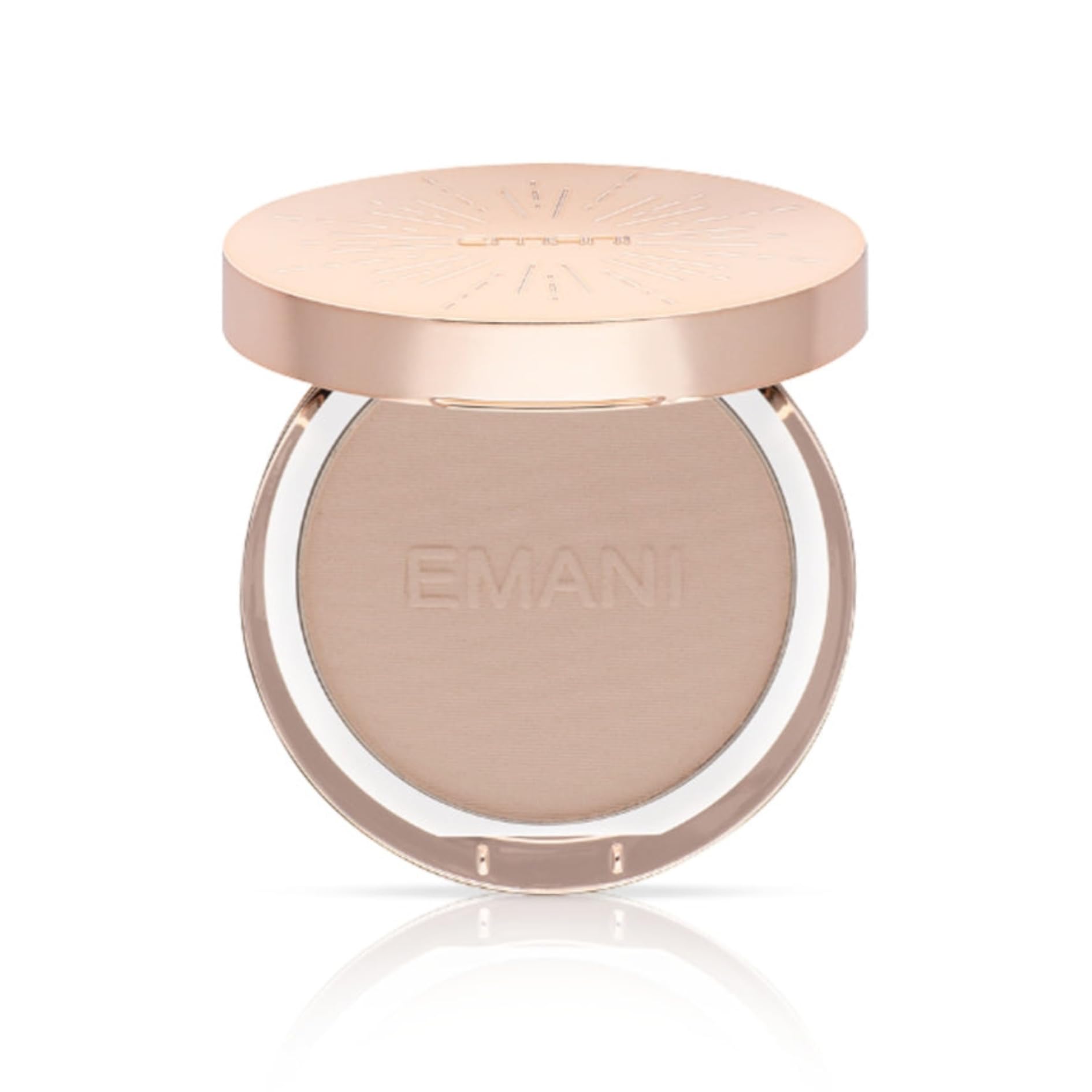 Emani Pressed Mineral Foundation - 1003 Golden | Natural Matte Finish, Oil-Free, Long-Lasting Coverage | Perfect for Daily Wear & Special Occasions