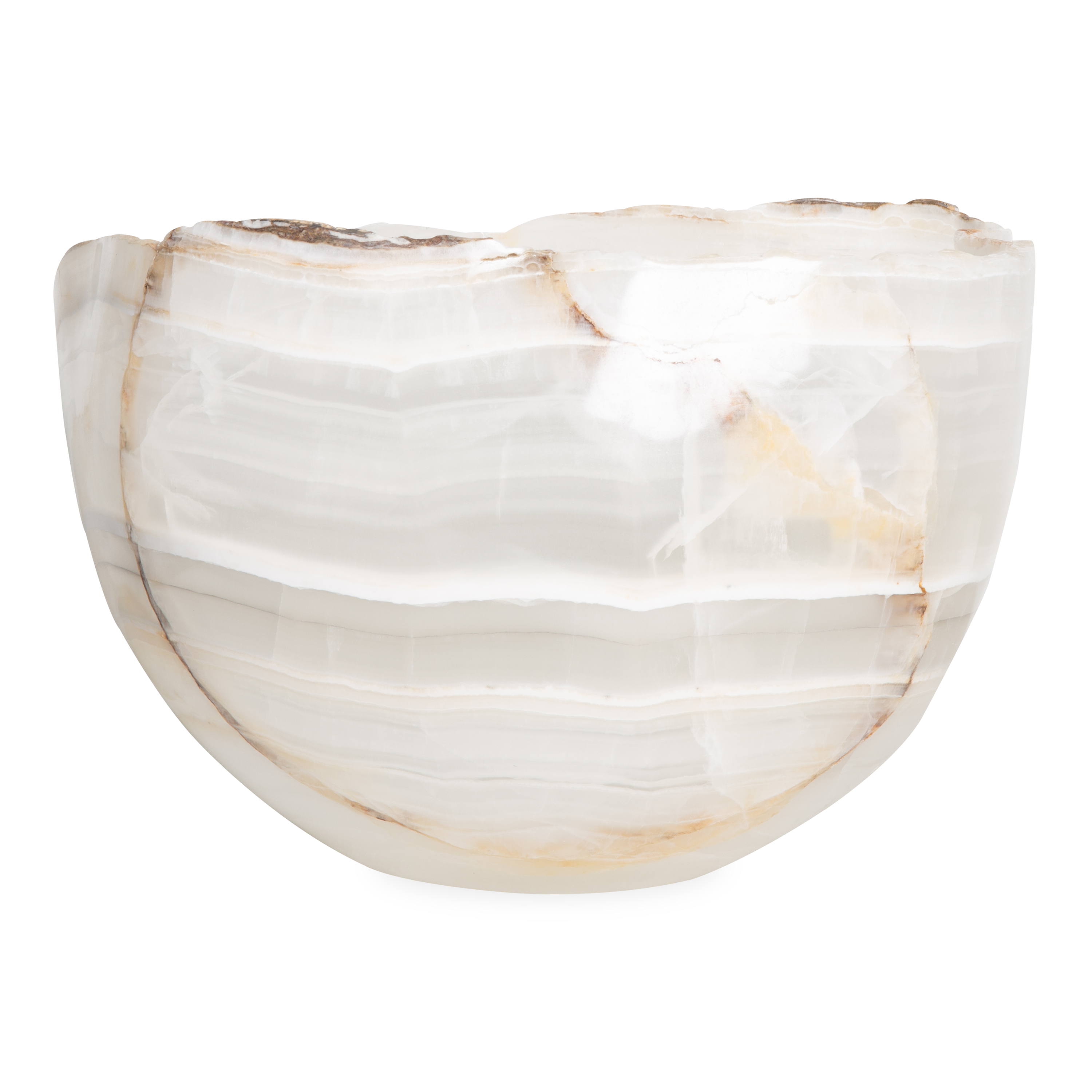 Large Onyx Bowl - Handcrafted Stone Serving Bowl for Fruits, Nuts & Decor | Perfect for Entertaining, Kitchen & Home Decor