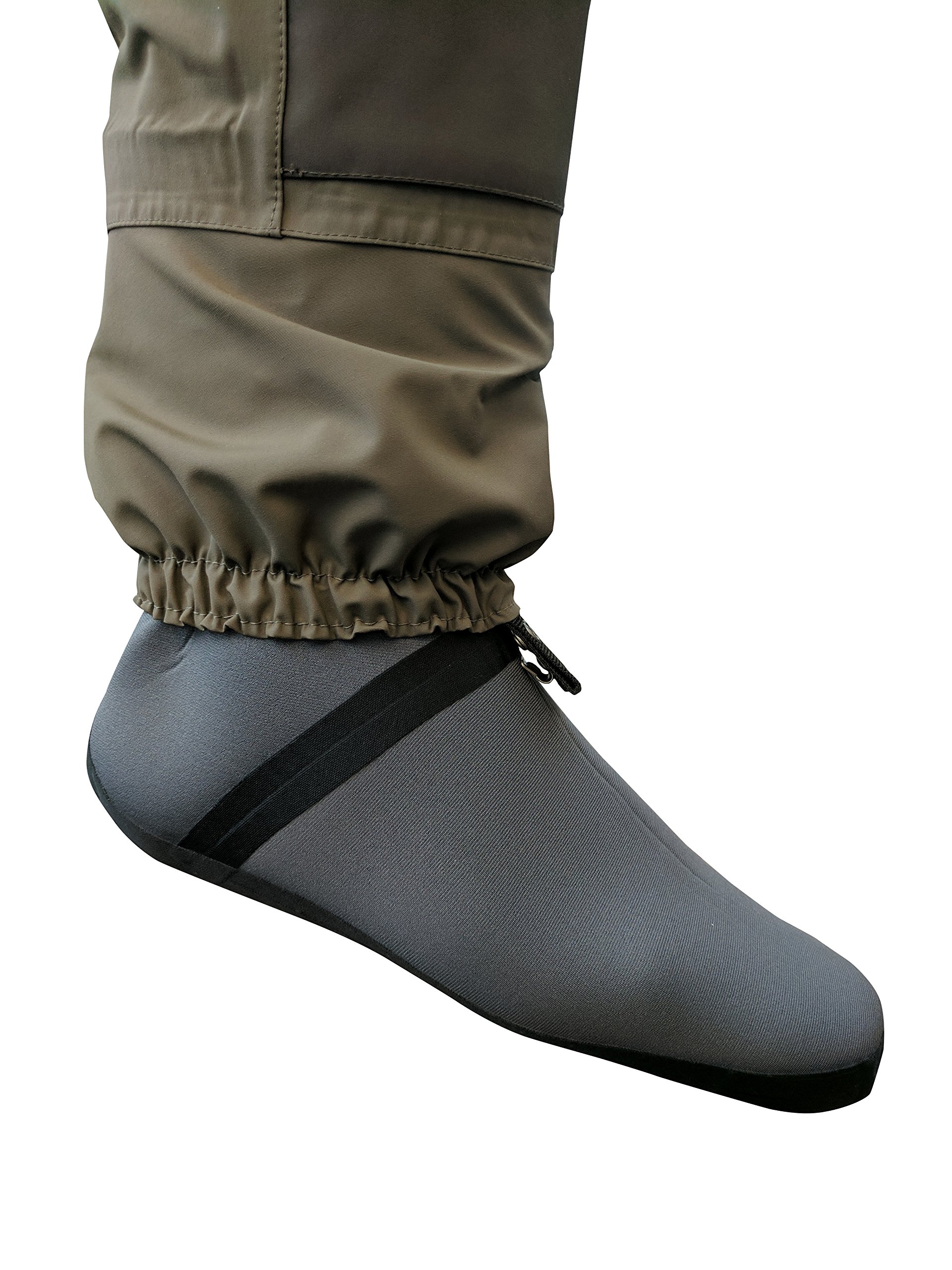 360° Rotating Fly Fishing Waders for Men & Women - Waterproof, Breathable Chest Waders with Stocking Foot (Regular/Stout Sizes) - Ideal for Trout Fishing, Stream Wading & Outdoor Adventures
