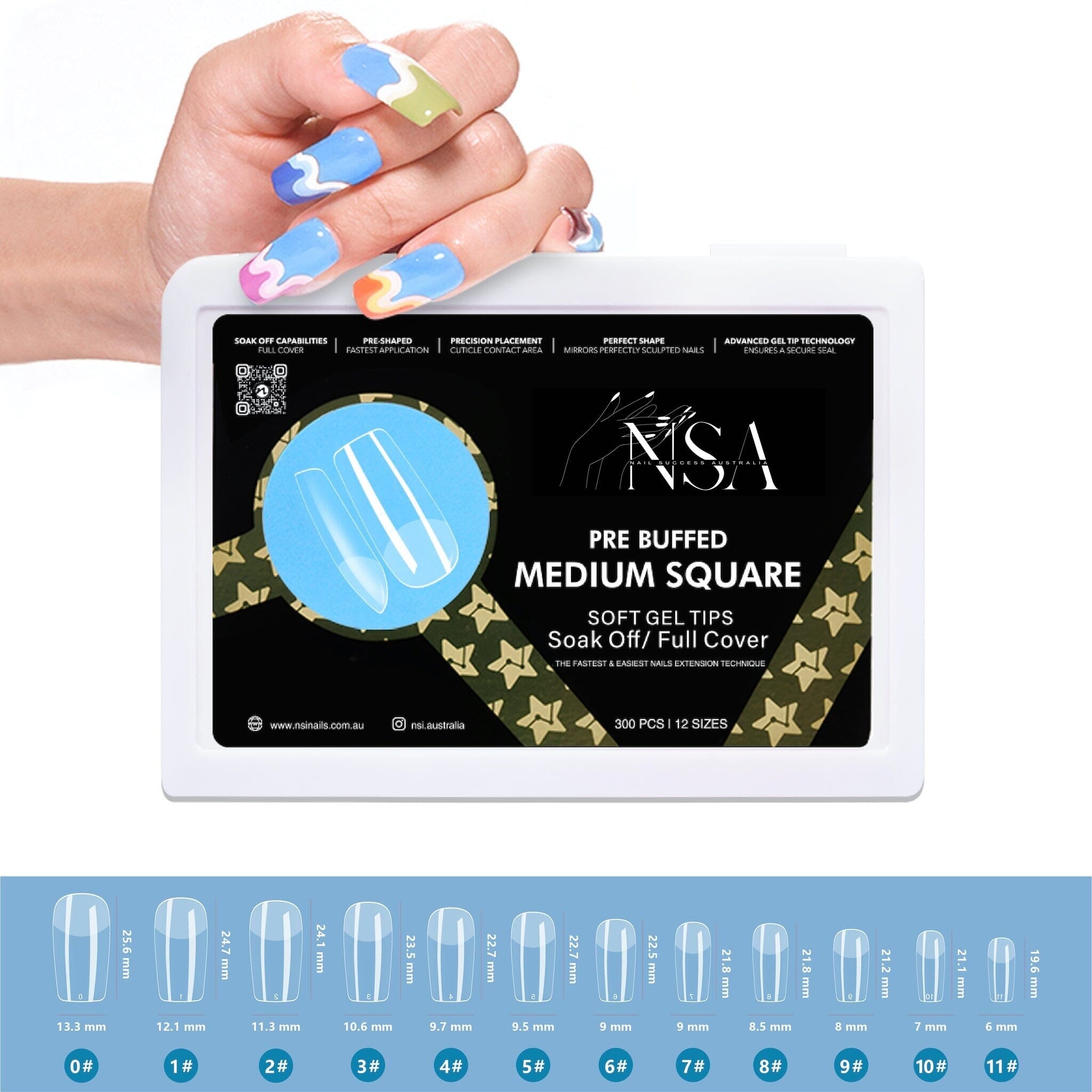 Gel Nail Extensions - Pre Buffed Tips for Strong & Natural-Looking Nails | Perfect for DIY Manicures & Salon Quality Results