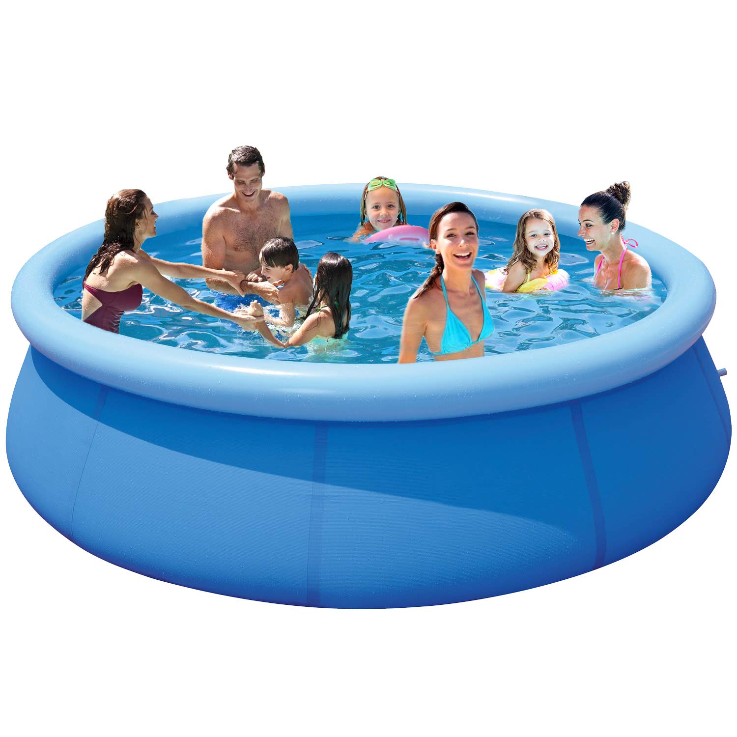**12x36ft Above Ground Swimming Pool for Adults & Kids - Large Inflatable Outdoor Pool for Backyard, Summer Fun, Family Gatherings & Parties**