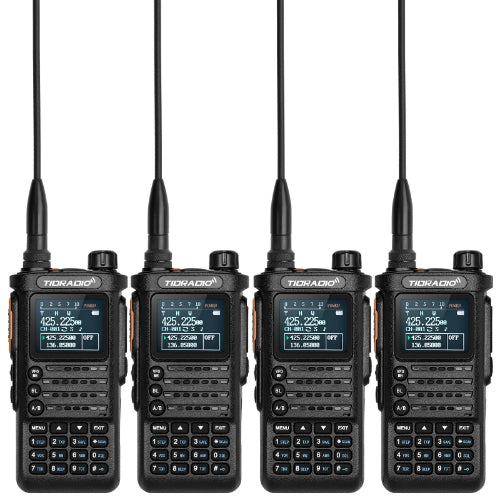 2nd Gen TD H8 GMRS Dual Band Radio 4 Pack - Long Range Walkie Talkies for Outdoor Adventures, Camping, Hiking & Emergency Communication