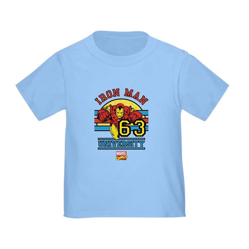 Iron Man University Toddler T-Shirt - Cute Marvel Superhero Tee for Kids | Perfect for School, Playdates & Superhero Fan Gifts