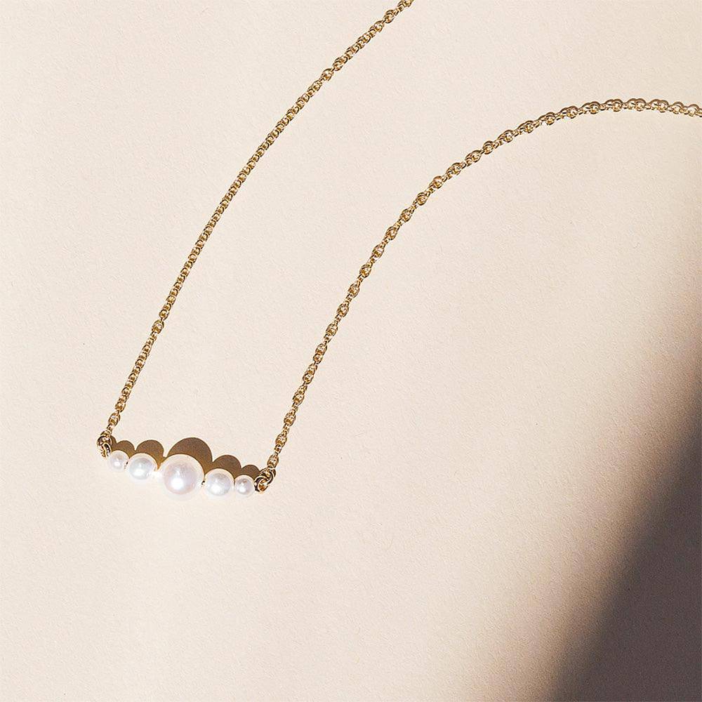 Elegant 5-Piece Freshwater Cultured Pearl Necklace Set - Perfect for Weddings, Parties & Formal Occasions