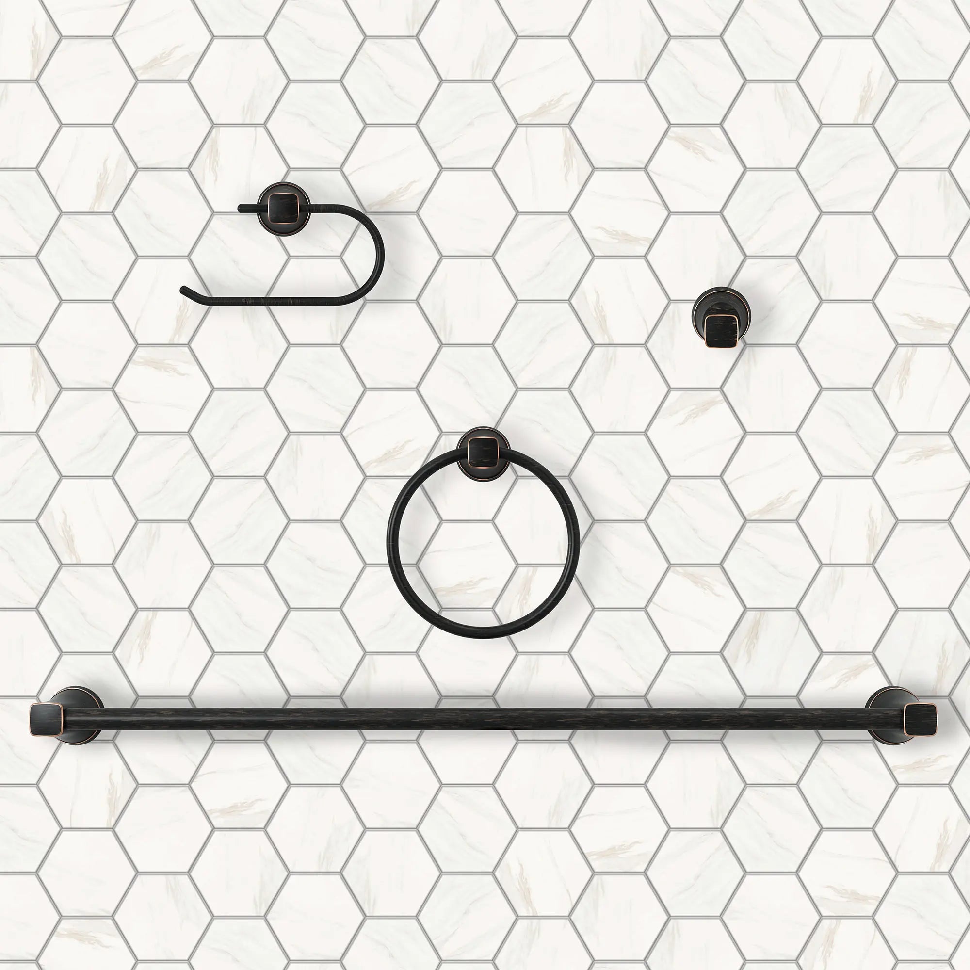 24 Inch Stainless Steel Towel Bar - Glenmere Bathroom Towel Rack with Rust-Resistant Finish for Bathroom, Kitchen, and Spa Decor (Wall Mounted)