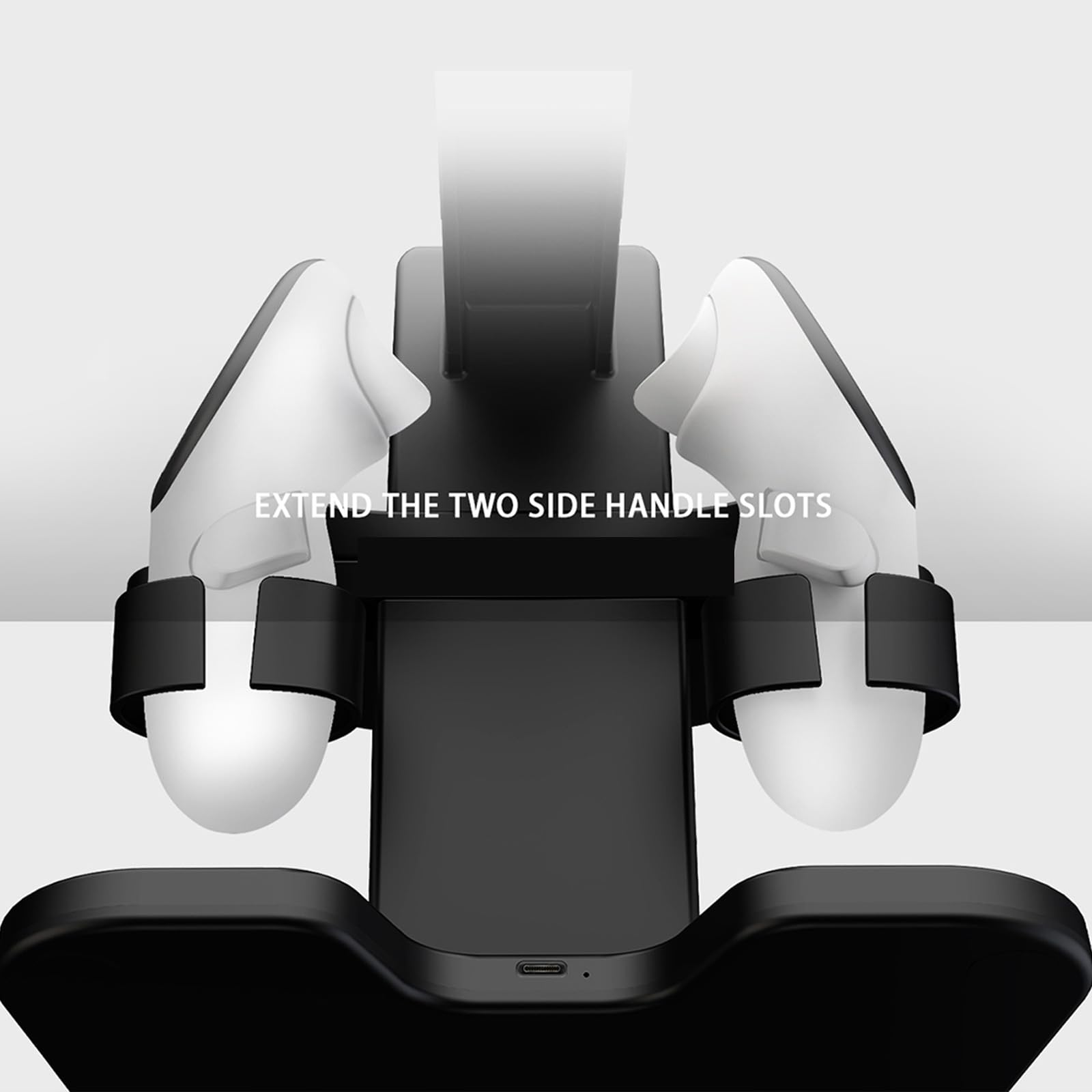NOLOWY RGB Light Charging Stand for Meta Quest 3 & Quest 2 VR Headset - Perfect for Gaming, Entertainment & VR Accessories Organization
