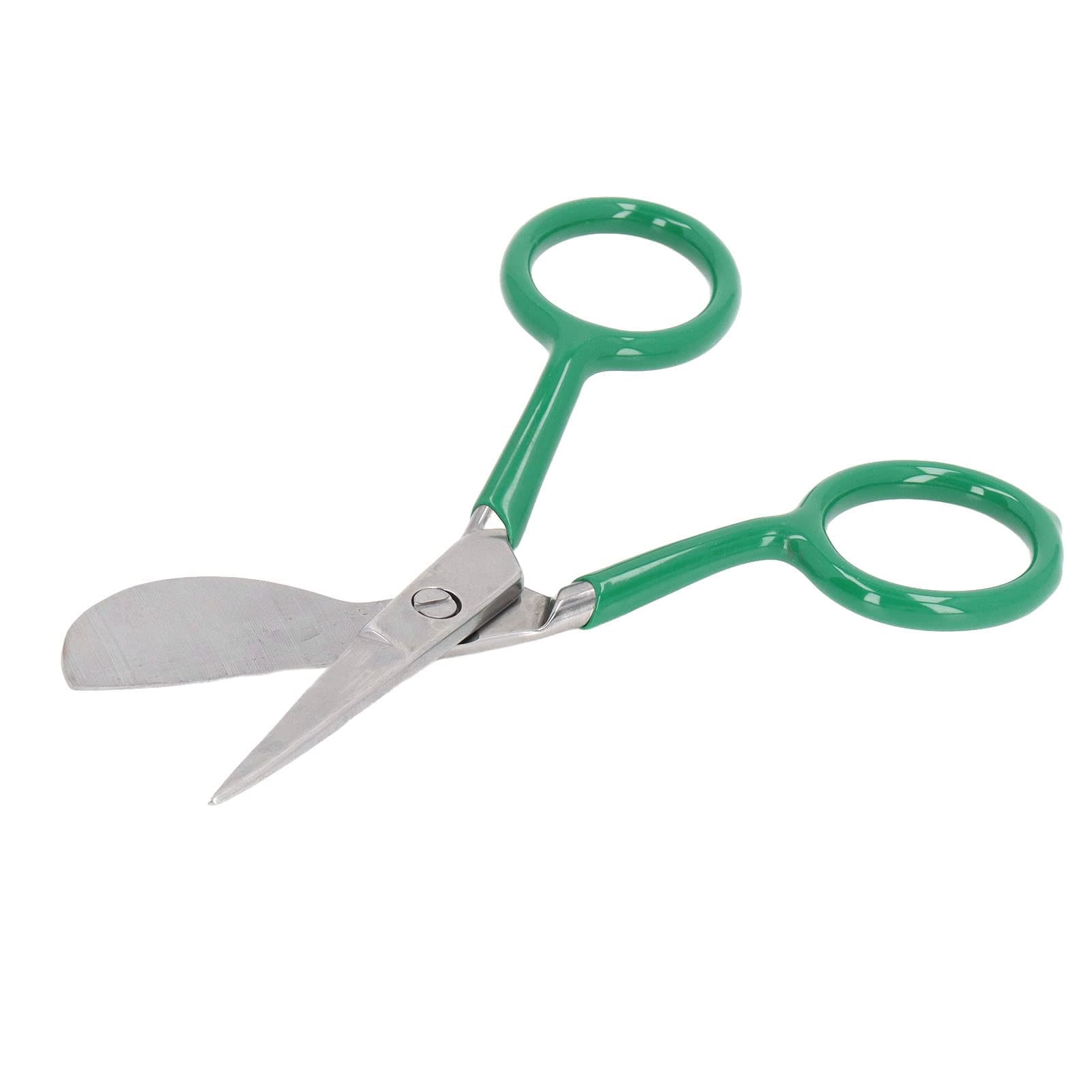 Duckbill Stainless Steel Carpet Trimmer & Cutter Tool - Easy Grip Handle for Rug Making, Decal Work, DIY Home Decor (Green) | Perfect for Carpet Installation, Craft Projects & Flooring Repair