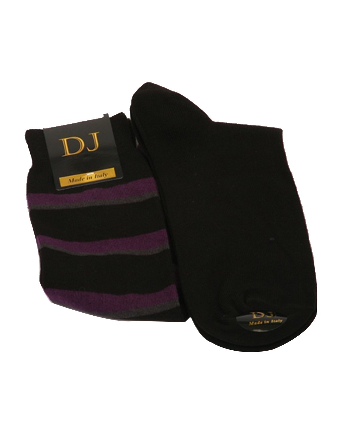 Daniel Jacob Men's Striped Block Design Socks - UK 5-11, EU 39-46, US 7-12 - Comfortable Casual & Dress Socks for Work, Office and Everyday Wear