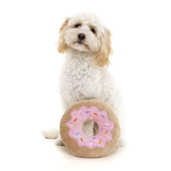 Fuzzyard Giant Donut Plush Dog Toy - Extra Large Soft Chew Toy for Large Dogs | Durable & Cute Pet Bed Donut for Puppies | Perfect for Playtime, Cuddling & Instagram Photos