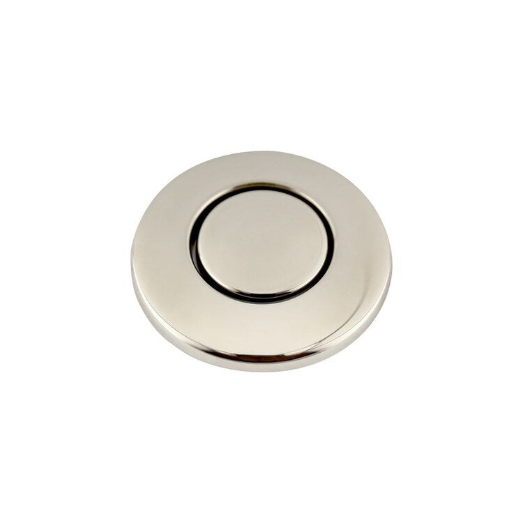 1-3/4 Inch Polished Nickel Plastic Air Switch Button for Garbage Disposal - Perfect for Kitchen Sink, Dishwasher & Home Waste Management System