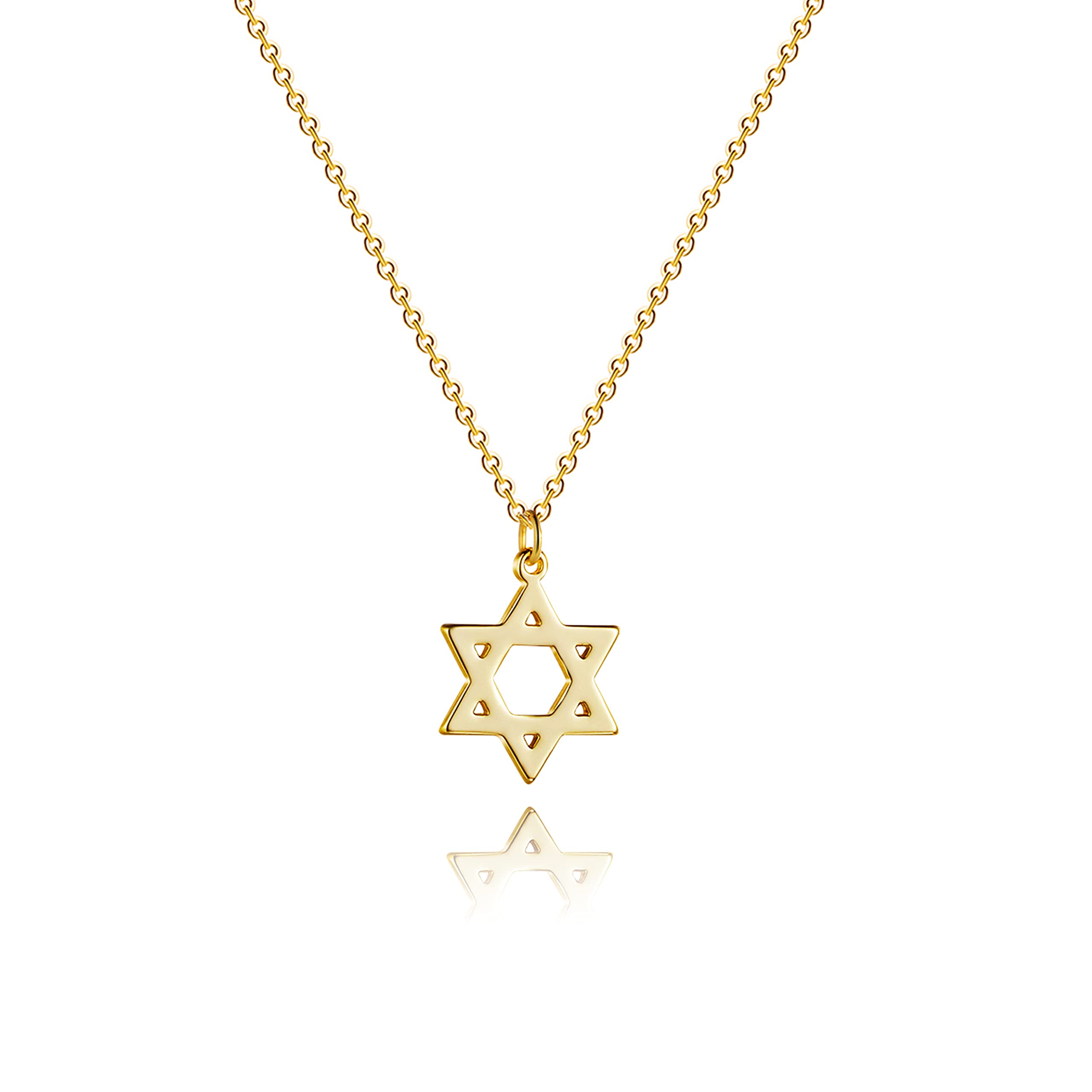 Tasiso 14K Gold Crescent Moon and Star Pendant Necklace for Women - Dainty Minimalist Long Chain Jewelry with Tiny Star Charm - Perfect for Everyday Wear, Date Nights & Special Occasions