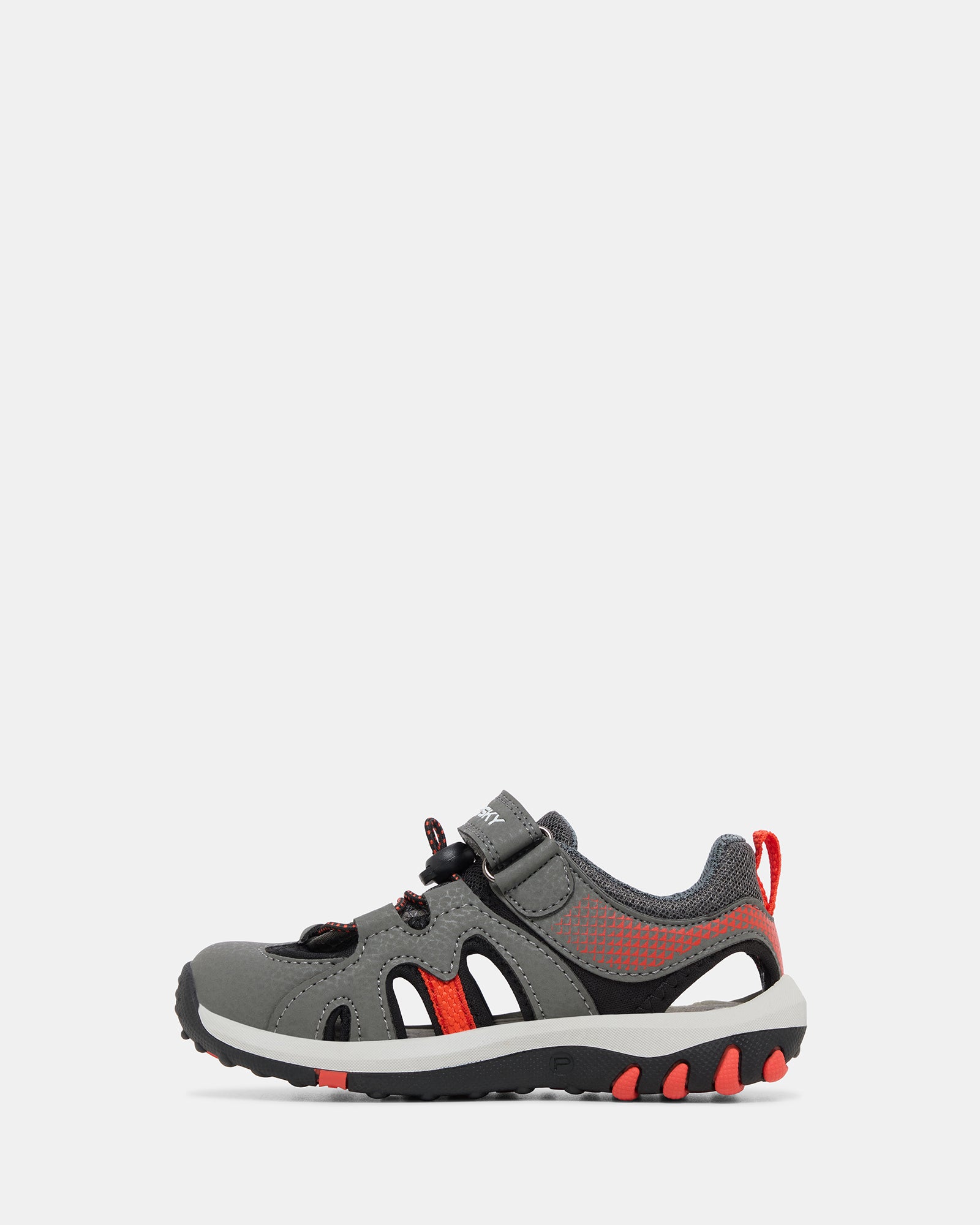 Surf Cage Sandal 9821 Youth Grey/Red - Comfortable Water Shoes for Beach, Pool & Outdoor Activities