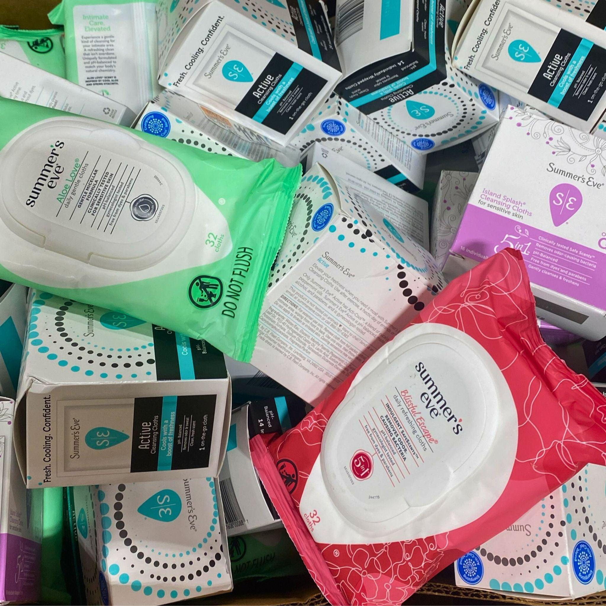 80 Pcs Feminine Wipes - Sensitive, Active & Daily Use Hypoallergenic Intimate Wipes for Women - Perfect for Travel, Gym & On-the-Go Freshness