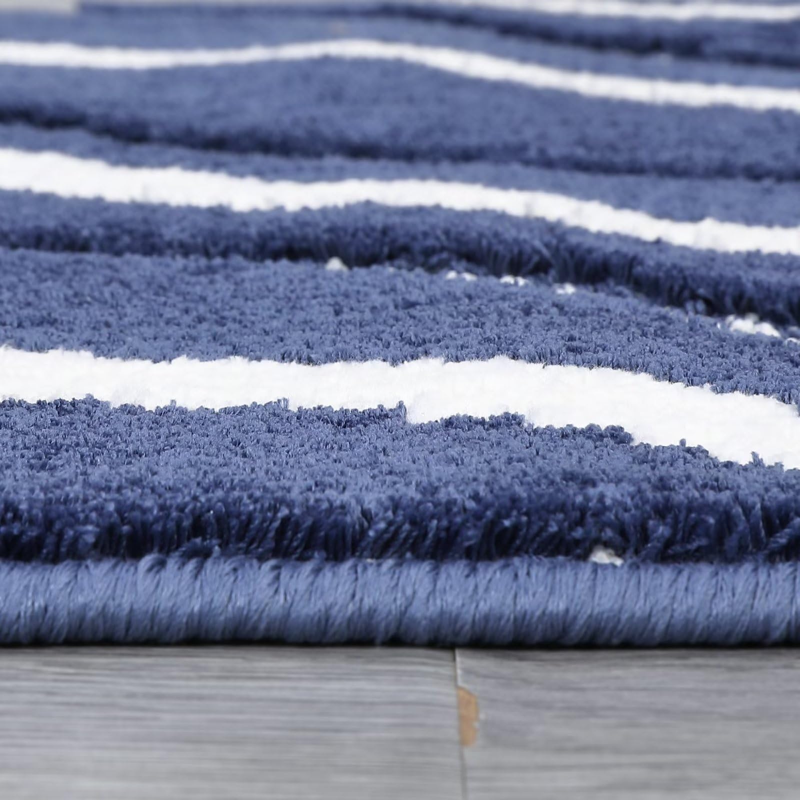 GARVEE 3x5 Feet Blue Area Rug - Ultra Soft High Low Pile Non-Slip Carpet for Living Room Bedroom | Abstract Modern Design, No Shedding | Perfect for Home Decor, Dorm, Office & Nursery