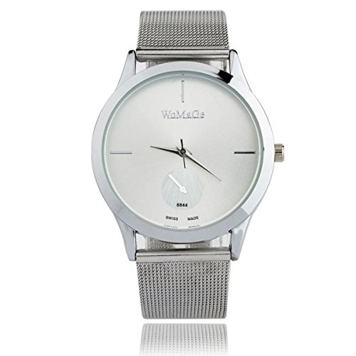 Stylish Minimalist Quartz Watch - No Battery Needed, Alloy Strap, Unisex Design for Women & Men | Perfect for Casual Wear, Office & Everyday Fashion