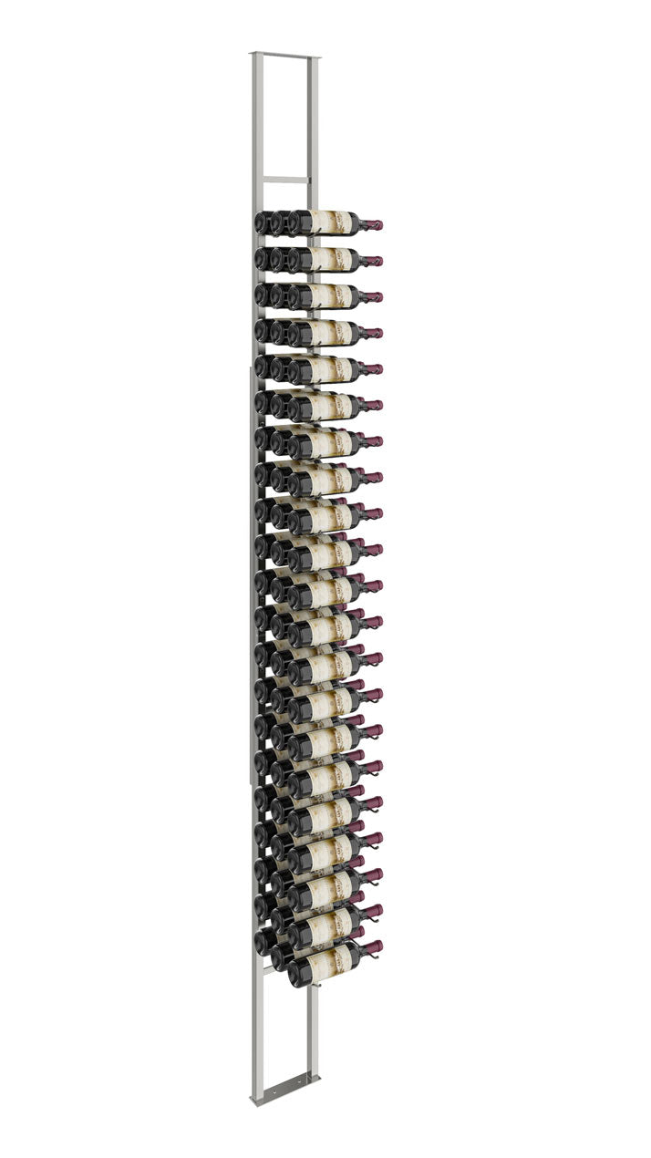VintageView One-Sided Floating Wine Rack Kit - Holds 21 to 63 Bottles - Perfect for Home Bars, Wine Cellars & Kitchen Storage