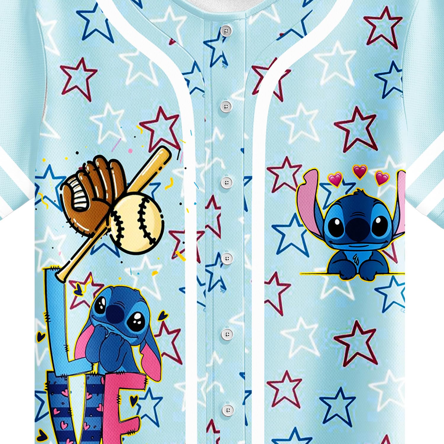 Girls Baseball Jersey Set - Cartoon Monster Print Softball Shirt & Shorts for Kids Ages 4-12 | Breathable Mesh Button Down Outfit for Little League Games & Casual Play