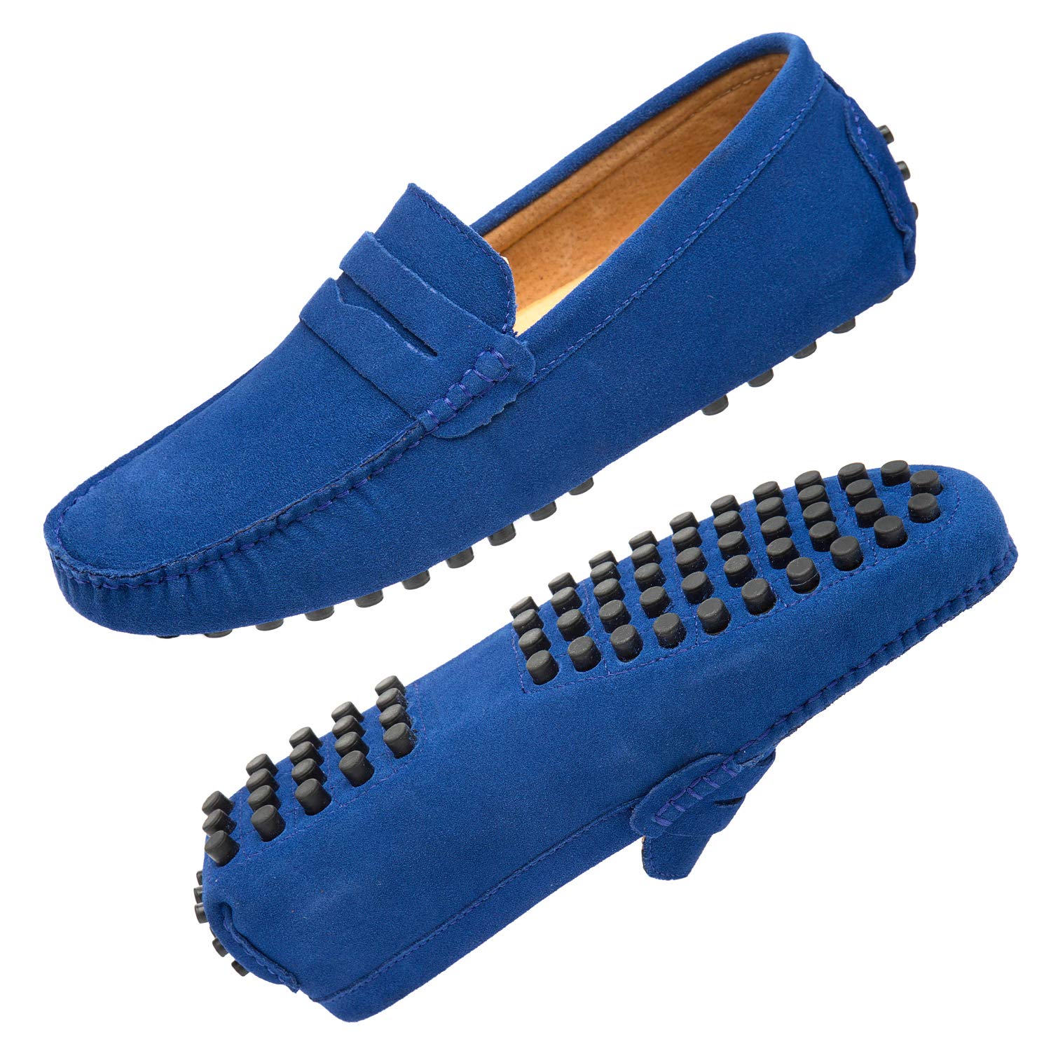 Go Tour Men's Penny Loafers - Comfortable Moccasin Driving Shoes & Slip-On Boat Shoes for Casual Wear | Perfect for Office, Travel & Leisure Outfits