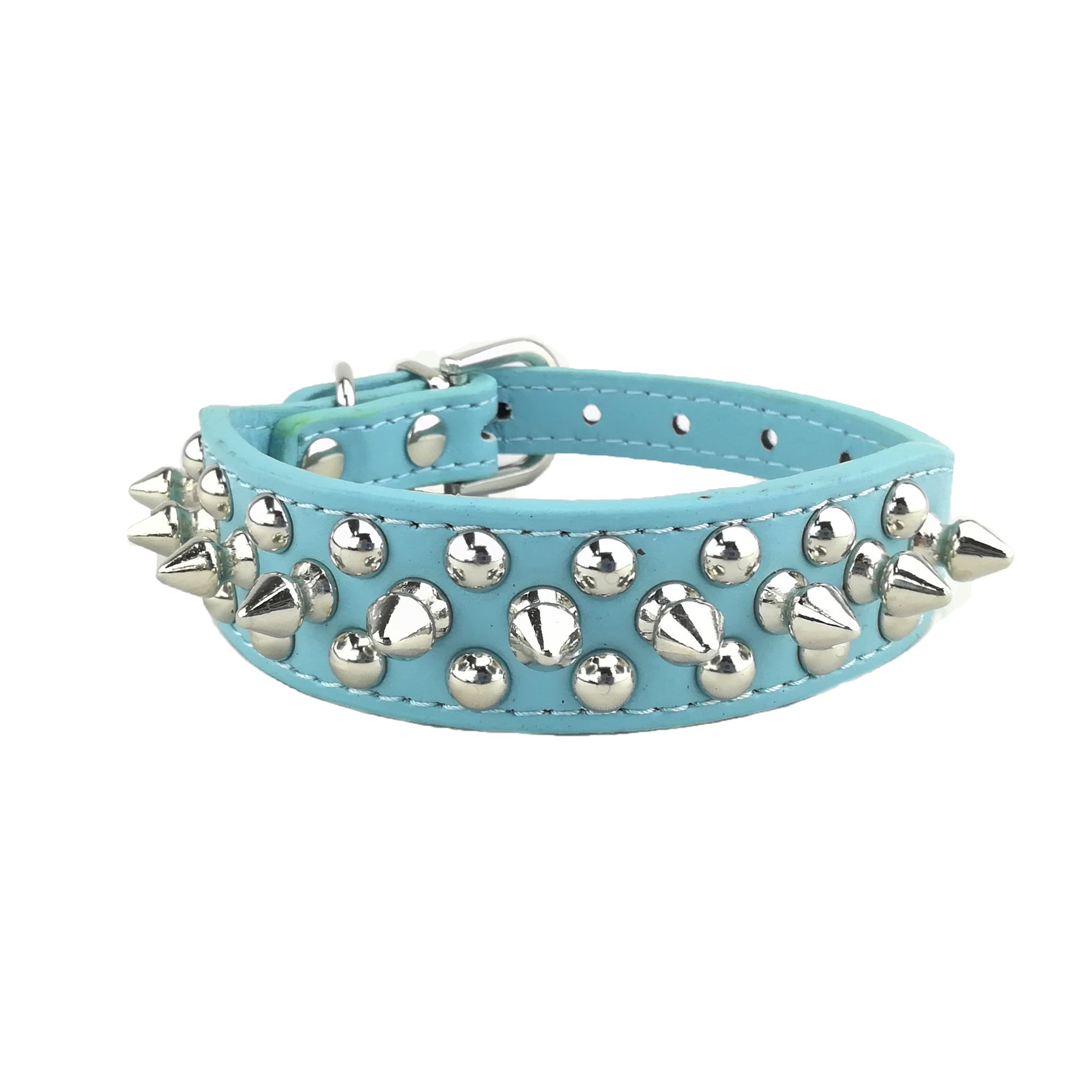 Stylish Punk Studded Dog Collar for Small Medium Large Dogs - Trendy Spiked Pet Collar for Walking Training & Fashion