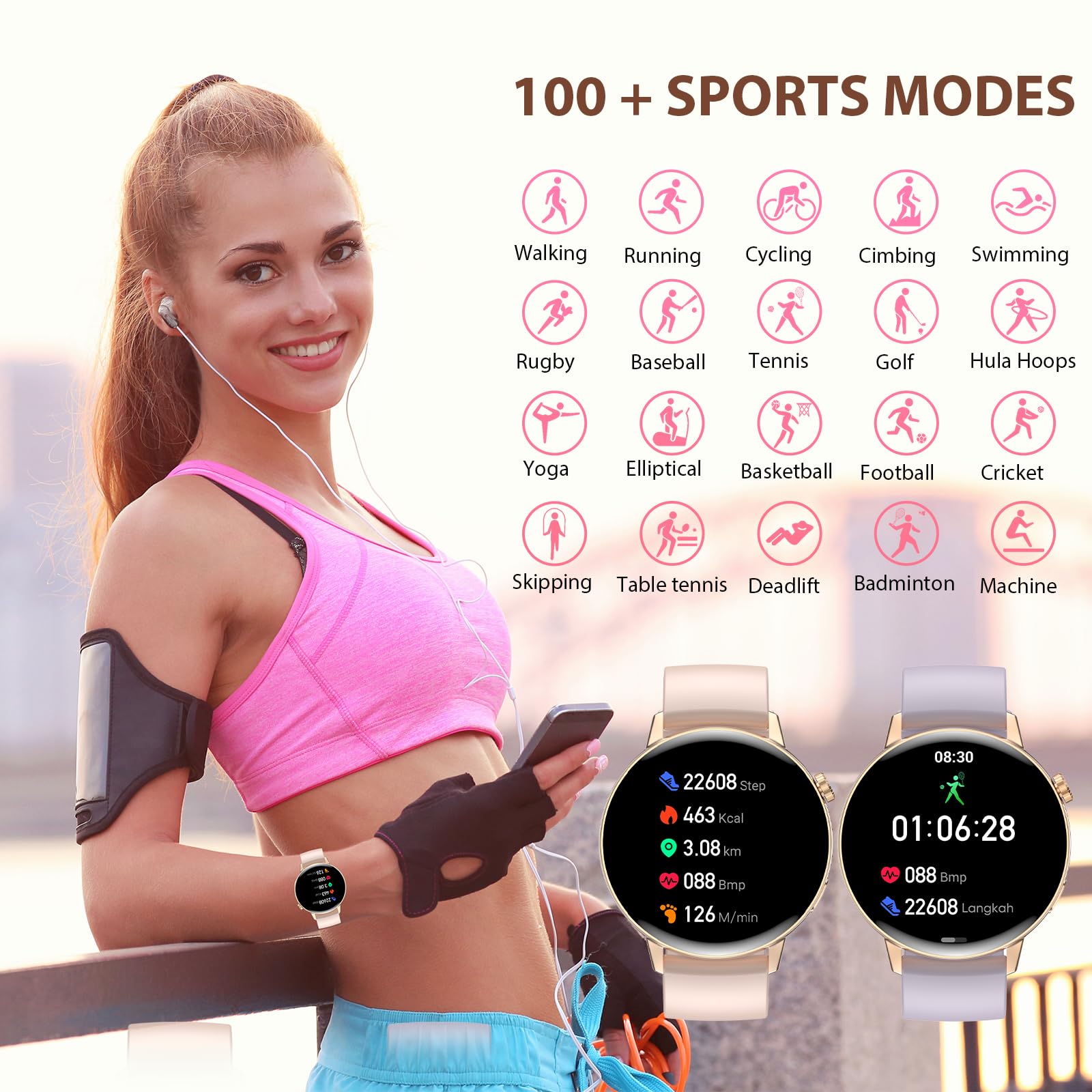 Smart Watch for Men & Women - 1.32