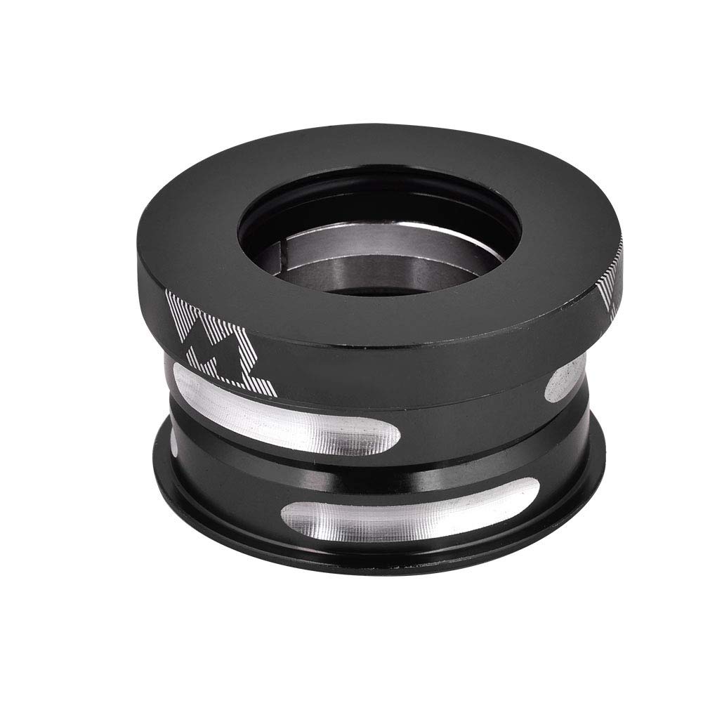 Dilwe 44mm Bicycle Headset with Internal Sealed Bearings - 28.6mm Handlebar Riser Adapter & Spacer for Front Fork (Black) | Perfect for Mountain Bike, Road Bike & BMX Upgrades
