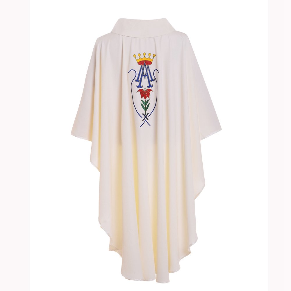 BLESSUME Embroidered Priest Vestments for Catholic Church Services