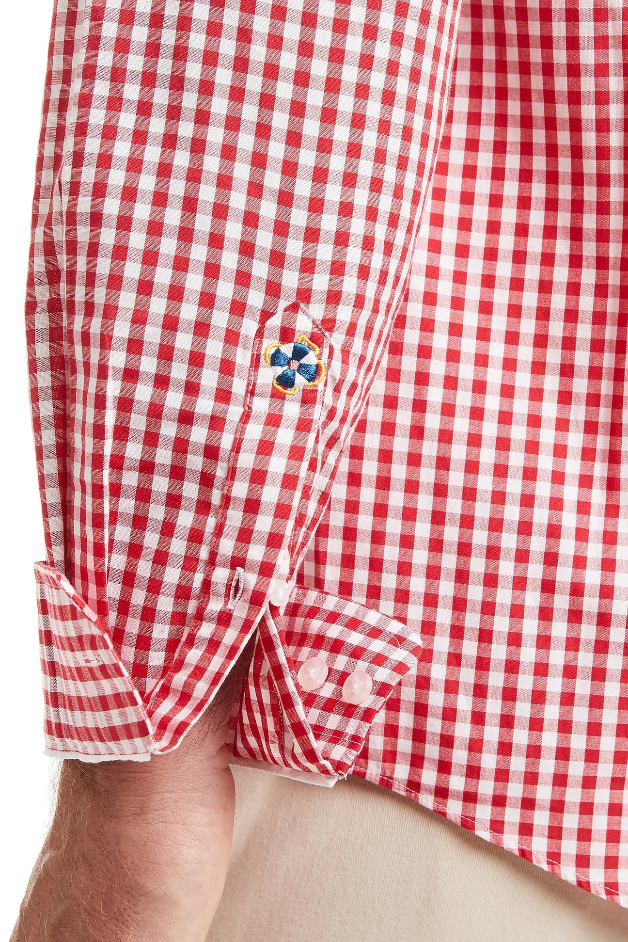 Chase Shirt Wide Gingham Red - Stylish Casual Button Down Shirt for Men | Perfect for Office, Date Night & Summer Outings