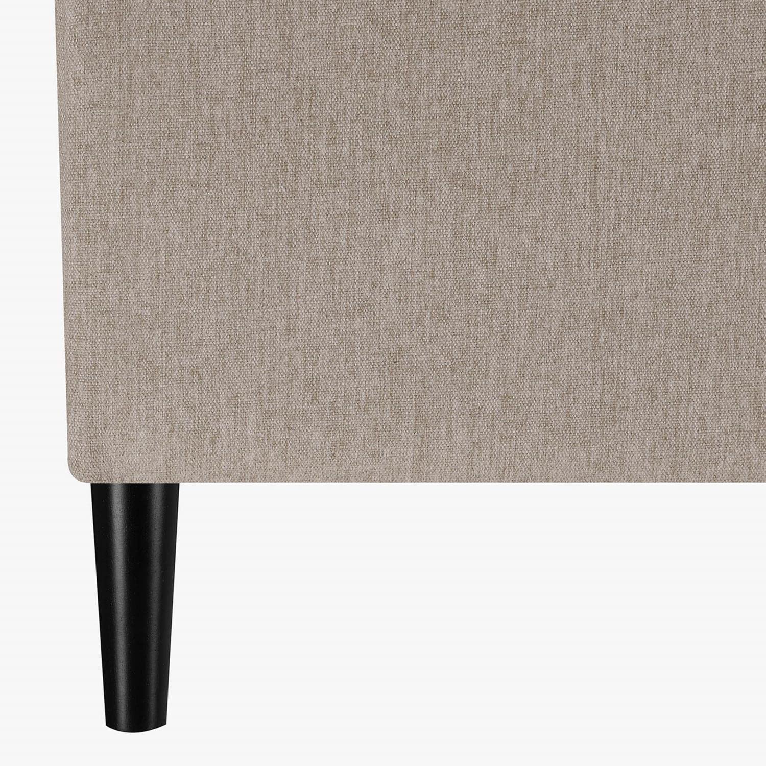 Convenience Concepts Designs4Comfort Magnolia Storage Ottoman with Reversible Trays - Soft Beige Fabric Upholstered Bench Seat for Living Room, Bedroom & Entryway Storage Solution