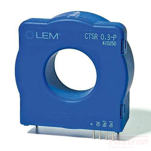 CTSR 0.3P Hall Effect Current Sensor - 300mA Range, 20.1mm Round Aperture, 2.5V Reference Output, 5V DC Supply, ±1.9% Accuracy - Ideal for Motor Control, Power Monitoring & Energy Management Systems