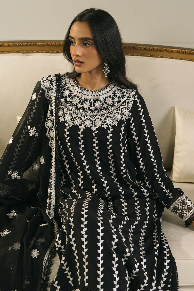 Midnight Star 2-Piece Set (Shirt & Dupatta) - Elegant Ethnic Outfit for Women | Perfect for Weddings, Parties & Festive Occasions