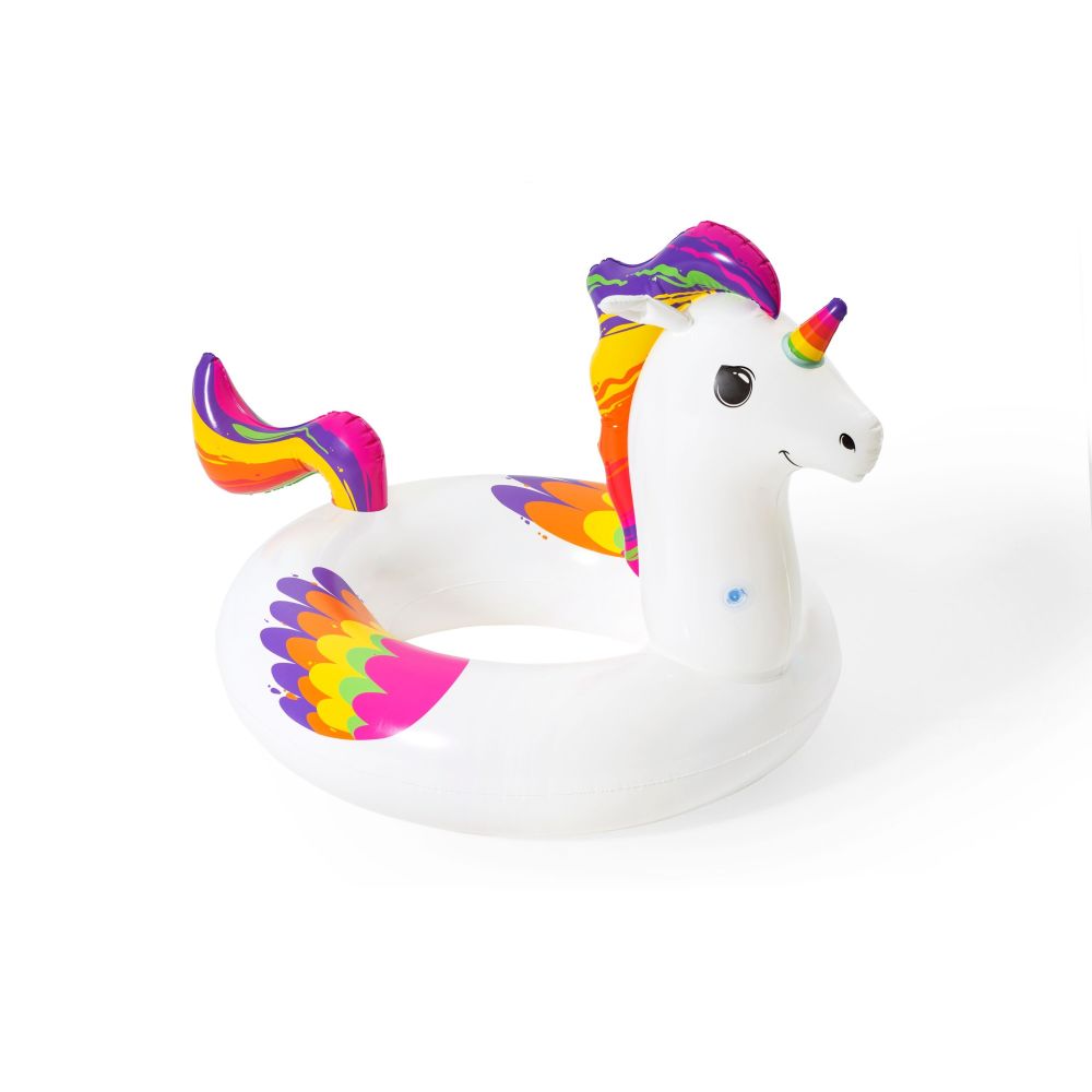 Bestway H2OGO! Fantasy Unicorn Inflatable Swim Tube for Kids - Fun Pool Float Ride-On Toy for Summer Water Play, Beach & Backyard Swimming