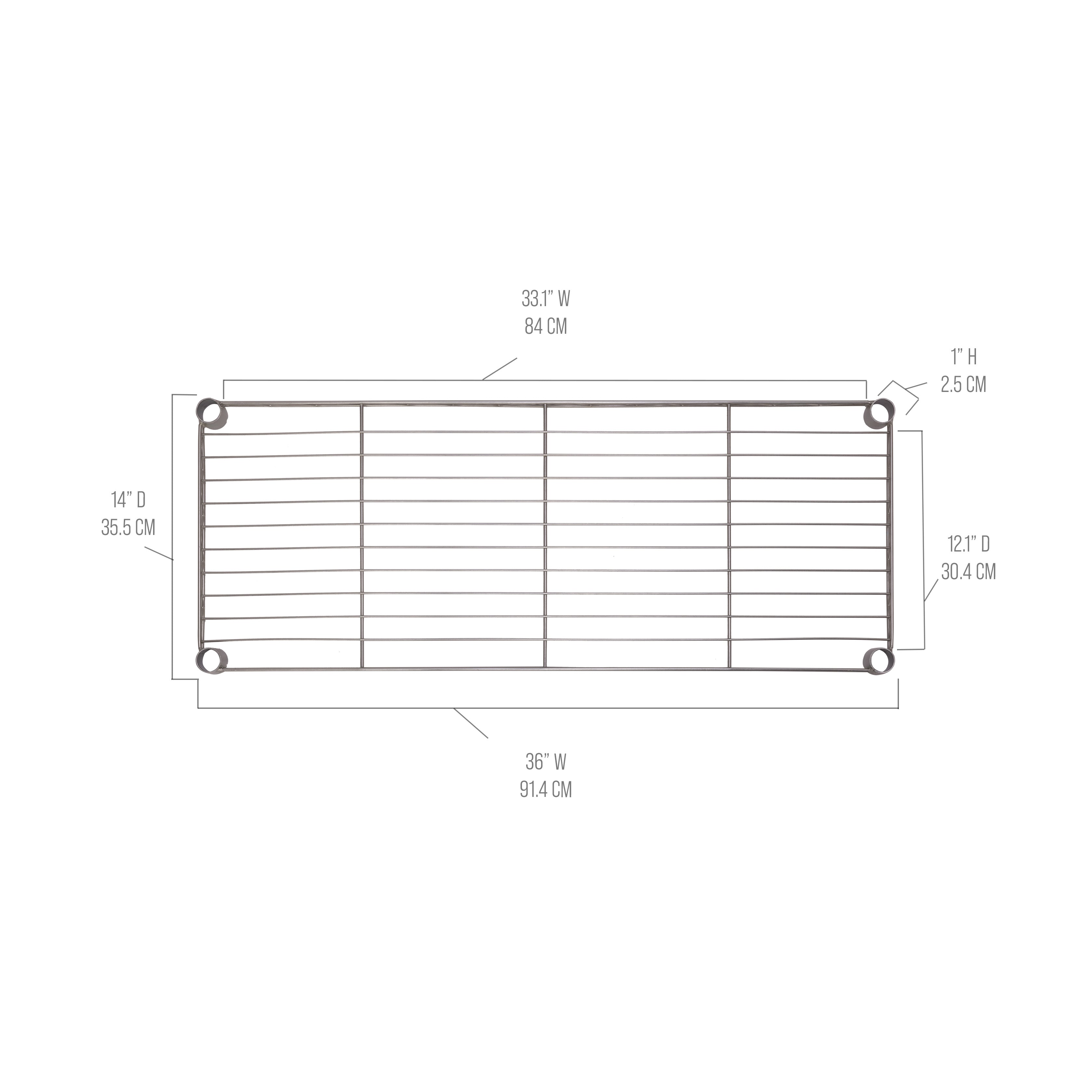 Heavy Duty NSF Certified Steel Wire Shelving Unit - Commercial & Home Storage Rack for Kitchen, Garage, Pantry Organization