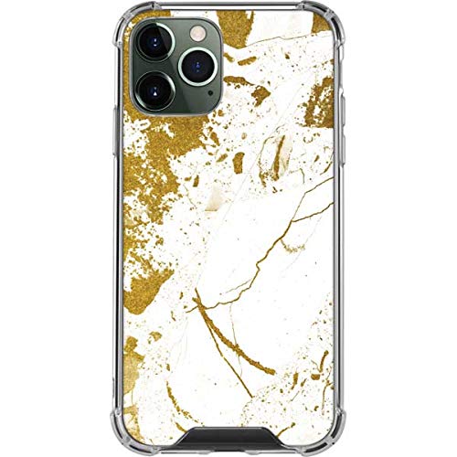 Clear Phone Case for iPhone 12 Pro - White Marble Design Protective Cover | Slim Scratch-Resistant Case for Everyday Use, Work & Travel