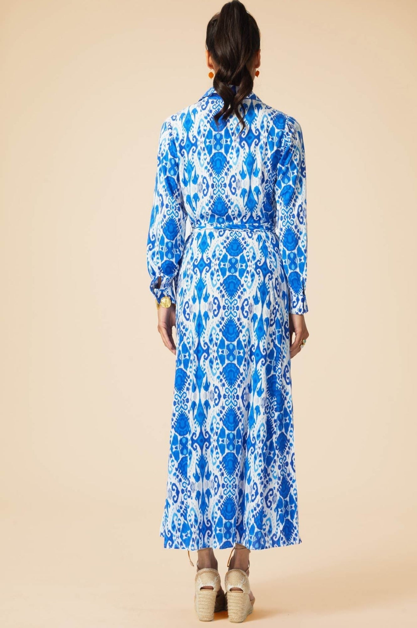Eliza EcoVero™ Women's Sustainable Shirt Dress - Blue & White Stripe | Casual Summer Dress for Beach, Office & Everyday Wear