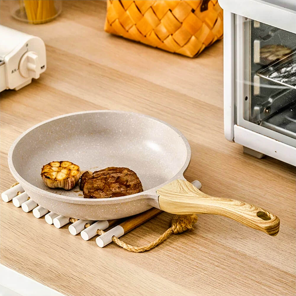 Esperanza Aluminum Maifan Stone Nonstick Frying Pan - Healthy Cookware for Sauteing, Frying & Stir-Frying | Perfect for Home Kitchen & Professional Chefs