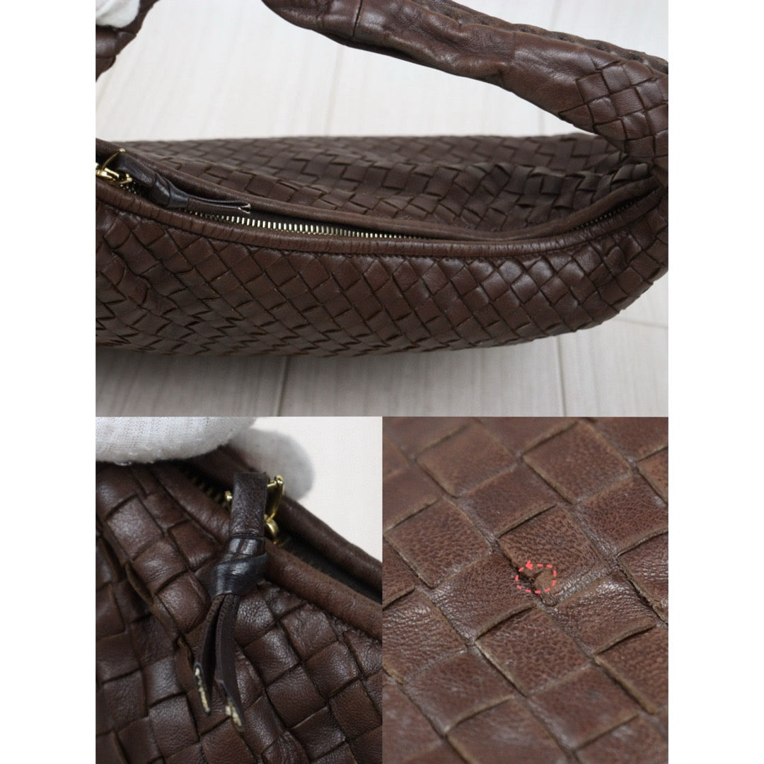Bottega Veneta V25042417 Genuine Lamb Leather Braided Handbag - Pre-Owned Luxury Purse for Women | Perfect for Work, Evening Events & Special Occasions
