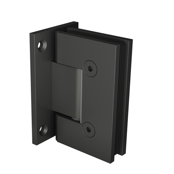 Frameless Shower Screen Hinge - Non-Offset Wall to Glass - Gunmetal Grey - Perfect for Modern Bathroom Renovations & Spa-Like Showers