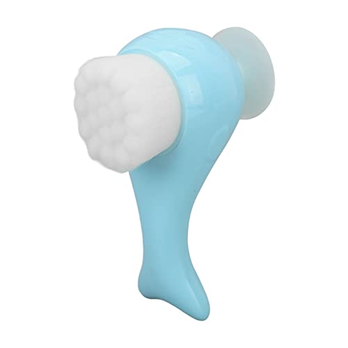 3D Facial Brush - 2-in-1 Double Sided Silicone Exfoliating Brush for Gentle Cleansing, Blackhead Removal & Face Massage | Manual Face Scrubber for Deep Pore Cleaning & Makeup Removal | Perfect for Daily Skincare Routine & Spa Treatments