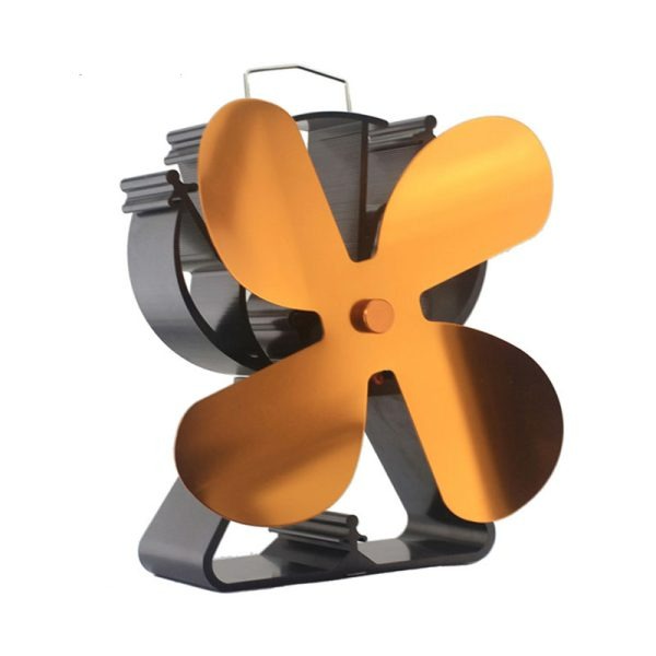 4 Blades Wood Stove Fan VDSF624 - Efficient Heat Circulation for Fireplace, Cabin, and Home Heating - Eco-Friendly Silent Operation for Winter Warmth