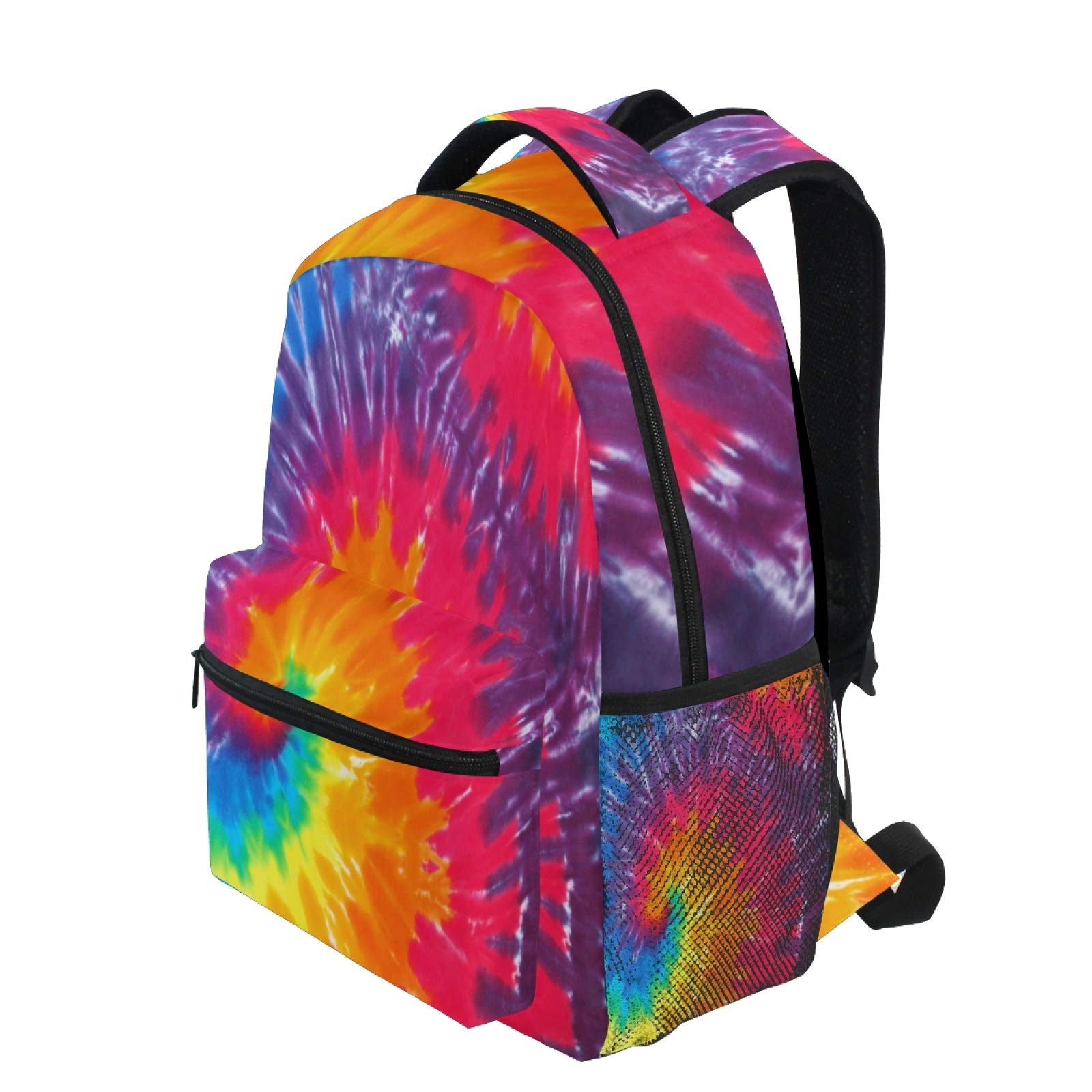 AUUXVA Waterproof Backpack - Large Durable Tie Dye School Bag with Abstract Swirl Design for Students, Teens, Boys & Girls - Perfect for School, College, Travel & Daily Use